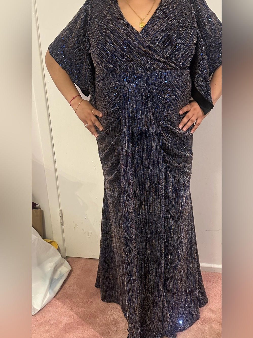 Worn once! Sequin black tie gown